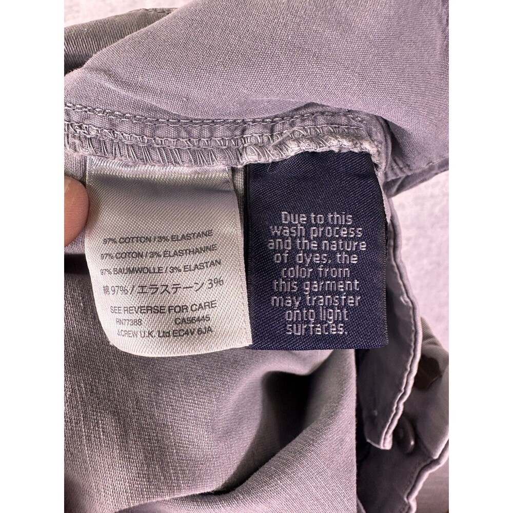 J Crew Chino Shorts Womens Size 8 Gray 6” Inseam Stretch Casual Twill EUC - Picture 8 of 8